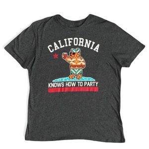 Riot Society Crew Men's Grey T-shirt - Large